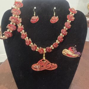 Red Hat Necklace set 112