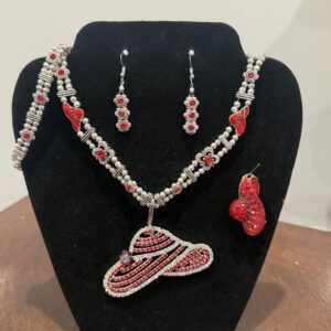 Red Hat Necklace set 113
