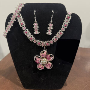 Pink Hat Necklace set 120
