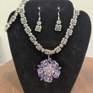 Purple Hat Necklace set 122