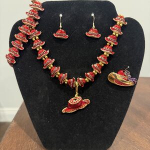 Red Hat Necklace set 126