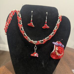 Red Hat Necklace set 129