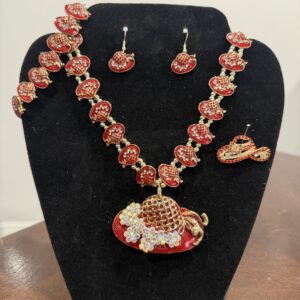 Red Hat Necklace set 132