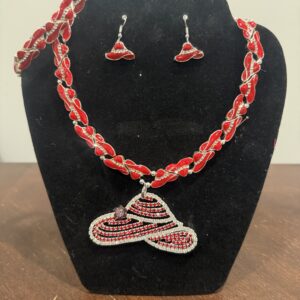 Red Hat Necklace set 140
