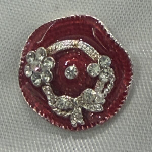 Red Hat Rhinestone pin