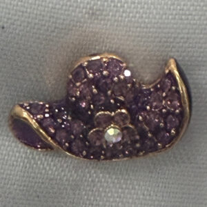 Purple Rhinestone Hat Pin