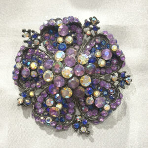 Purple Round Broach