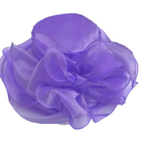 Purple Organza Foldable Hat