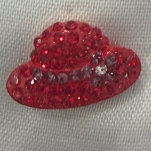 Red Hat Pin Rhinestone