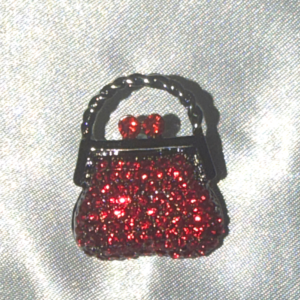 Red Purse Broach