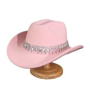 Pink Sparkling Rhinestone Cowboy Hat